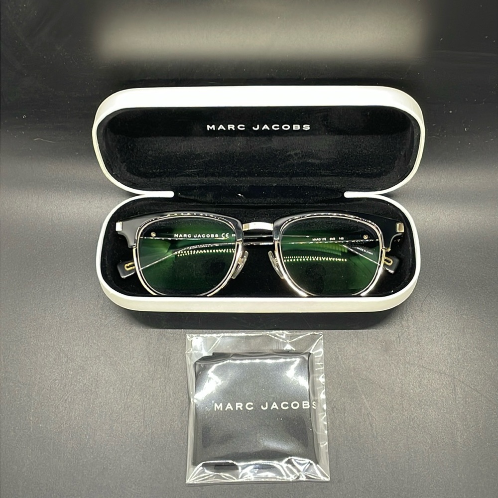 Marc by Marc Jacobs retro retired black gold glasses eyeglasses